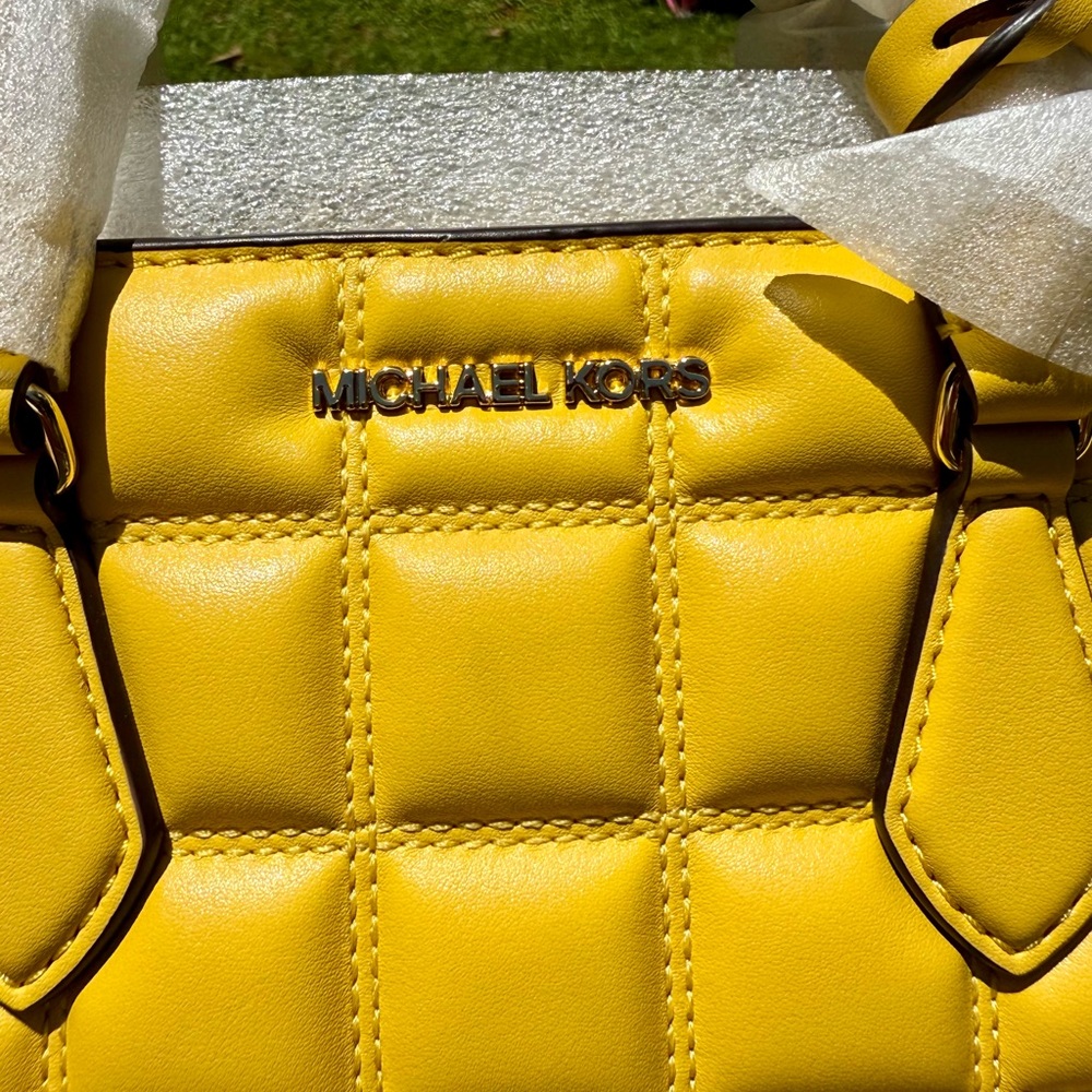 Michael Kors Yellow Satchel - Picture 5 of 11